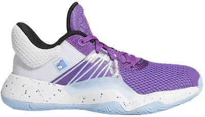 Pre-owned Adidas Originals D.o.n. Issue #1 Mailman Karl Malone Sneakers In Active Purple/footwear White/glow Blue