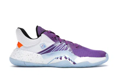 Pre-owned Adidas Originals D.o.n. Issue #1 Mailman Karl Malone (youth) Sneakers In Active Purple/footwear White/glow Blue