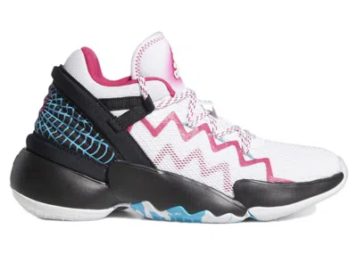 Pre-owned Adidas Originals D.o.n. Issue #2 Marvel Spidey Sense Sneakers In Cloud White/core Black In Multi