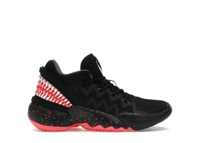 Pre-owned Adidas Originals D.o.n. Issue #2 Marvel Venom (kids) Sneakers In Core Black/signal Pink/cloud White