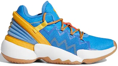 Pre-owned Adidas Originals D.o.n. Issue #2 Toy Story Woody Sneakers In Ray Blue/gold Orange/mesa