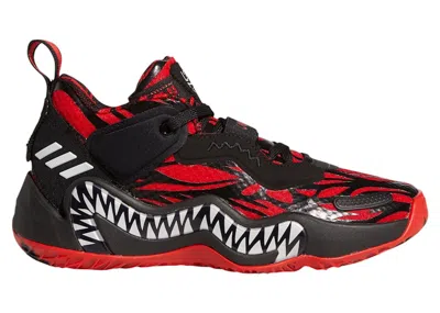 Pre-owned Adidas Originals D.o.n. Issue #3 Marvel Venom Carnage Black Sneakers In Core Black/vivid Red/cloud White In Multi