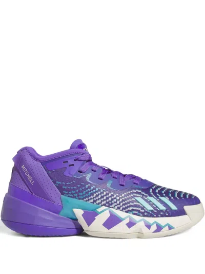 Adidas Originals D.o.n. Issue 4 "throwback Utah Jazz" Sneakers In Purple