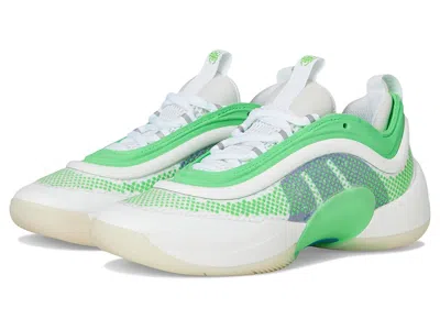 Adidas Originals D.o.n. Issue 6 Basketball Shoes (big Kid) Kids Shoes White/screaming Green/lucid Blue : 6.5 Big Kid 