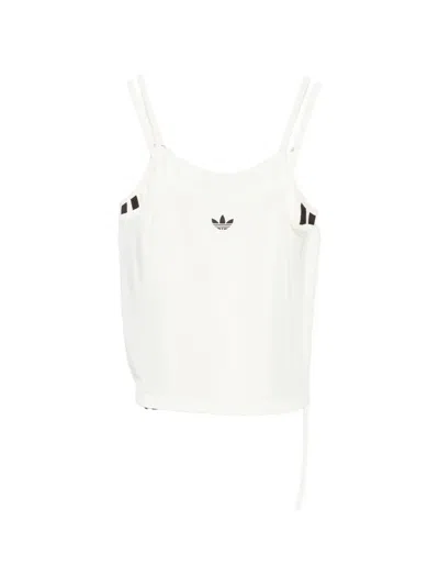 Adidas Originals Double Strap Logo Tank Top In White
