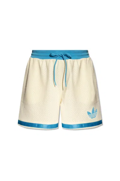 Adidas Originals Drawstring Shorts In Beige