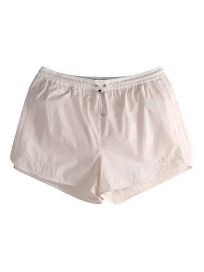 Adidas Originals Drawstring Shorts In White