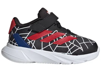 Pre-owned Adidas Originals Duramo El Spiderman Sneakers In Core Black/better Scarelet Red/cloud White