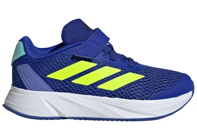 Pre-owned Adidas Originals Duramo Sl Strap Sneakers In Lucid Blue/lucid Lemon/flash Aqua In Multi