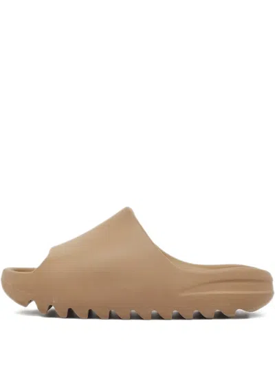 Pre-owned Adidas Originals "earth Brown" Slides In Neutrals