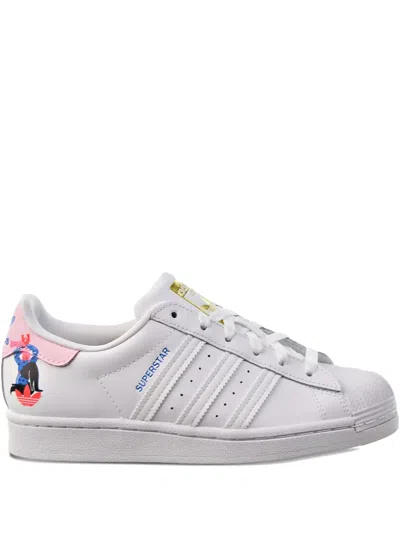 Adidas Originals Egle Superstar Superstar Graphic Sneakers In White