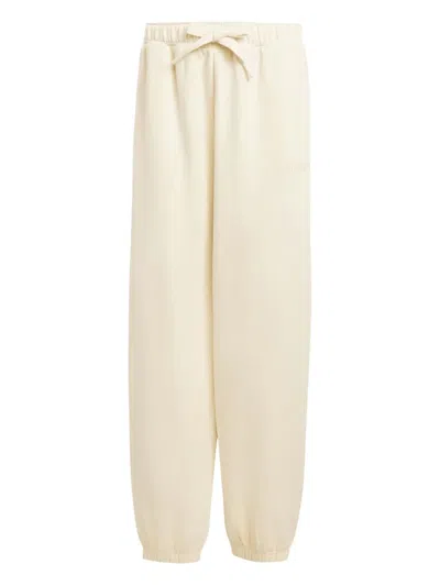 Adidas Originals Elastic-cuff Trackpants In White