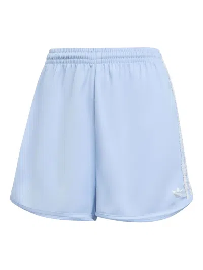 Adidas Originals Elasticated-waistband Short Shorts In Blue