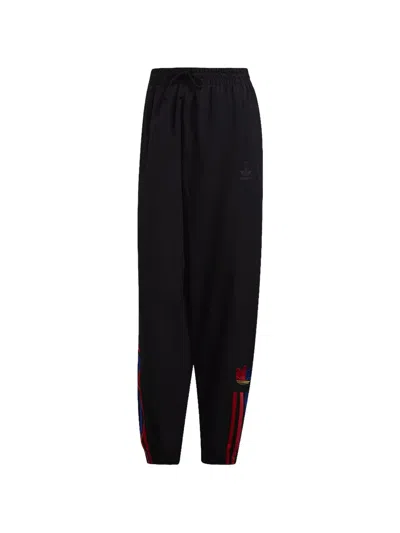 Adidas Originals Elasticated-waistband Track Pants In Black