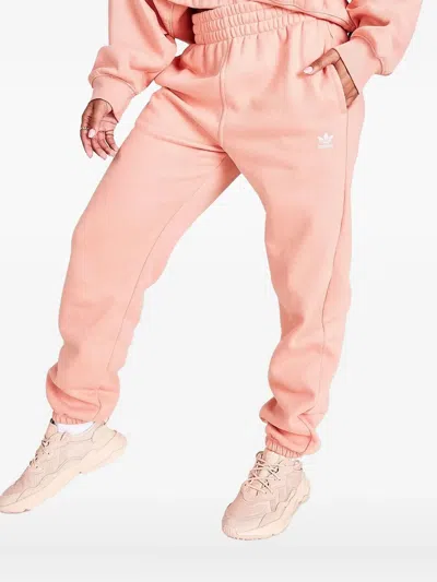 Adidas Originals Elasticated-waistband Track Pants In Pink