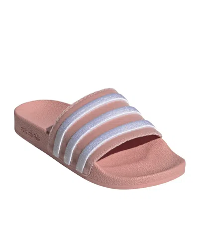 Adidas Originals Elegant Versatile Slippers In Pink
