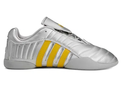 Pre-owned Adidas Originals Elite Mei Miaou (women's) Sneakers In Silver Metallic/collegiate Navy Blue/hazy Yellow
