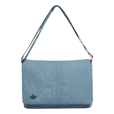 Adidas Originals Embossed Trefoil Logo Shoulder Bag 'sky Blue'