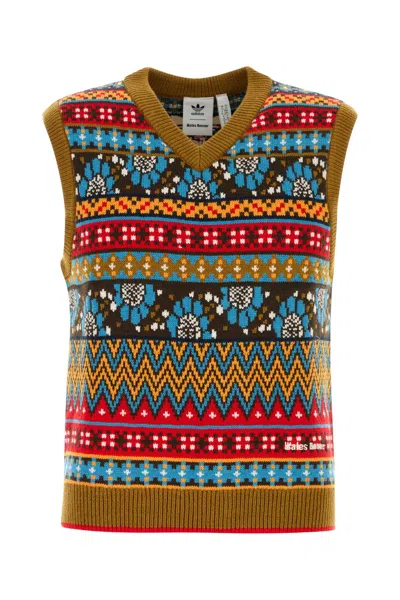 Adidas Originals Embroidered Acrylic Blend Adidas X Wales Bonner Vest