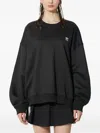 Adidas Originals Embroidered-logo Sweatshirt In Black