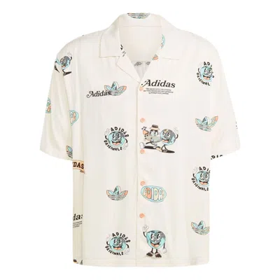 Adidas Originals Enjoy Summer Resort Shirt 'beige' In Neutral