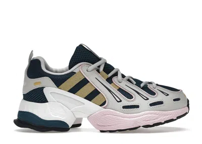 Pre-owned Adidas Originals Eqt Gazelle (women's) Sneakers In Tech Mineral/gold Metallic/true Pink