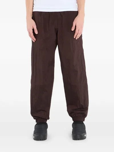 Adidas Originals Eqt Logo-embroidered Track Pants In Brown