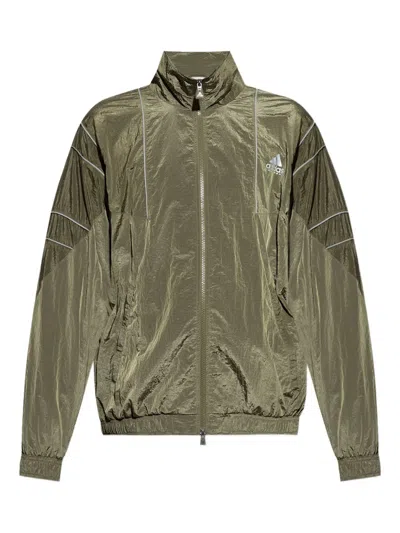 Adidas Originals Eqt Reflective-stripe Track Jacket In Green