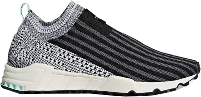 Pre-owned Adidas Originals Eqt Support Sock Black White (women's) Sneakers In Core Black/cloud White/clear Mint
