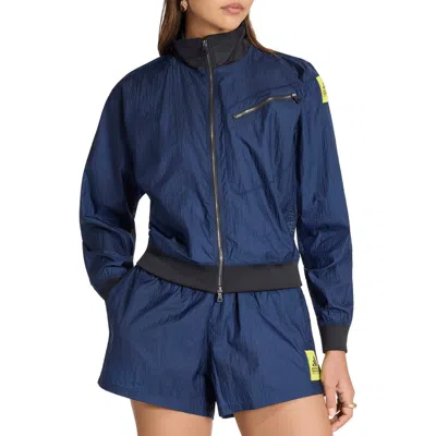 Adidas Originals Eqt Zip-up Nylon Track Jacket In Blue