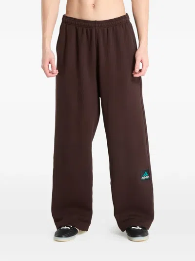 Adidas Originals Equipment Logo-patch Track Pants In Brown