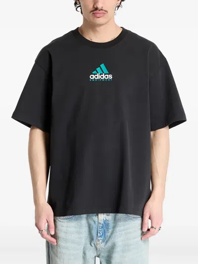 Adidas Originals Equipment Logo T-shirt In Black