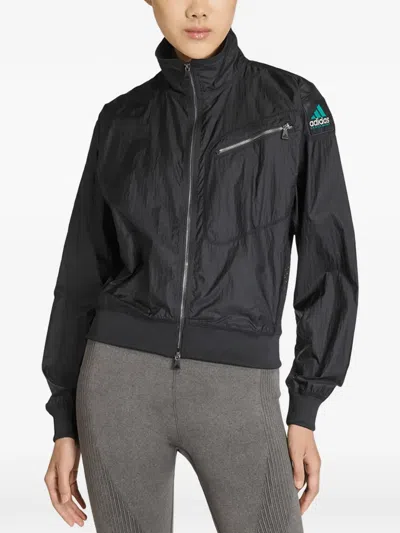 Adidas Originals Equipment Logo-patch Track Jacket In Black