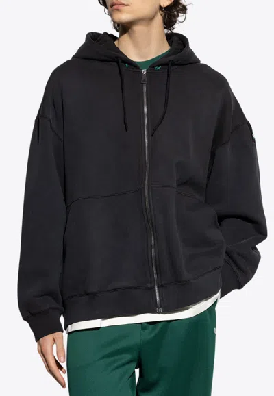Adidas Originals Equipment Zip-up Hooded Sweatshirt In Black