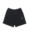 Adidas Originals Essential Embroidered-logo Shorts In Black