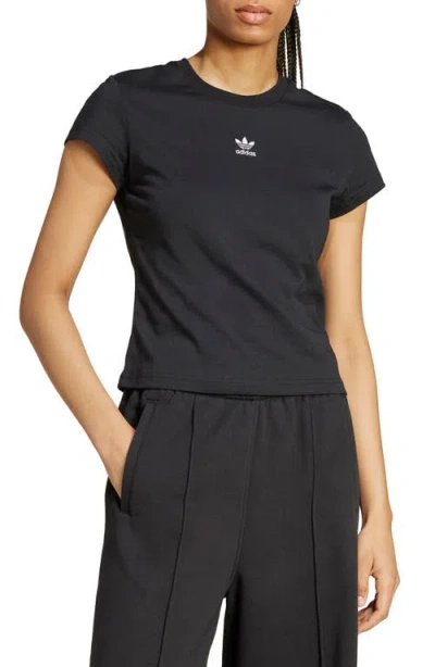 Adidas Originals Essential Slim Fit T-shirt In Black