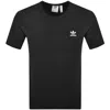 Adidas Originals Essential Waffle T Shirt Black In Black