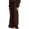 Adidas Originals Essential Wide Leg Track Pants In Brown