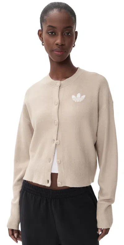 Adidas Originals Essentials Knit Cardigan Khaki Three