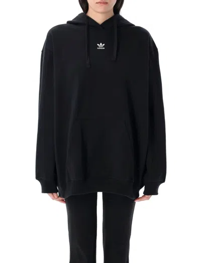 Adidas Originals Essentials Loose French Terry Hoodie In Black