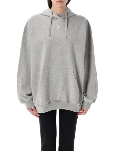 Adidas Originals Essentials Loose French Terry Hoodie In Grey