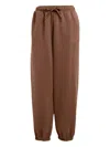 Adidas Originals Essentials Printed-logo Track Pants In Brown