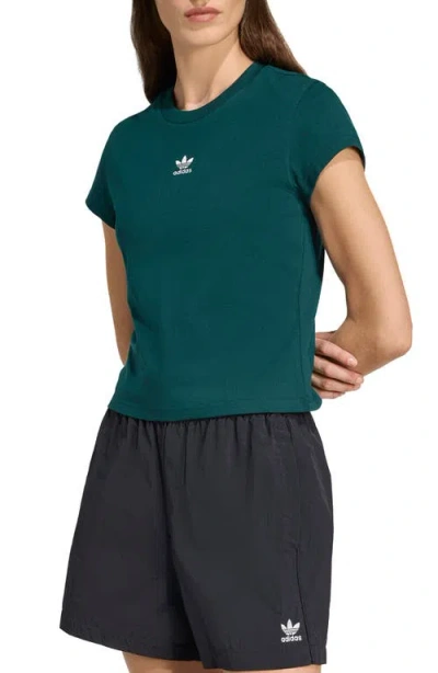 Adidas Originals Essentials Slim Fit T-shirt In Green