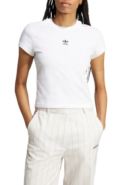 Adidas Originals Essentials Slim Fit T-shirt In Neutral