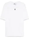 Adidas Originals Adidas Essentials Lifestyle Trefoil Logo Cotton T-shirt In White