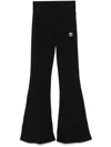 Adidas Originals Women's Essentials Small Logo Flared Leggings In Schwarz