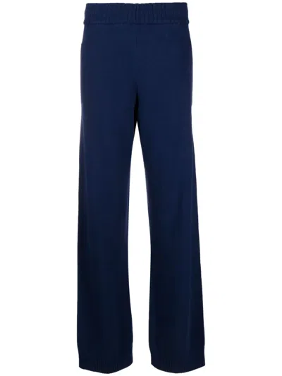 Adidas Originals Essentials W Cotton Knitted Trousers In Blau