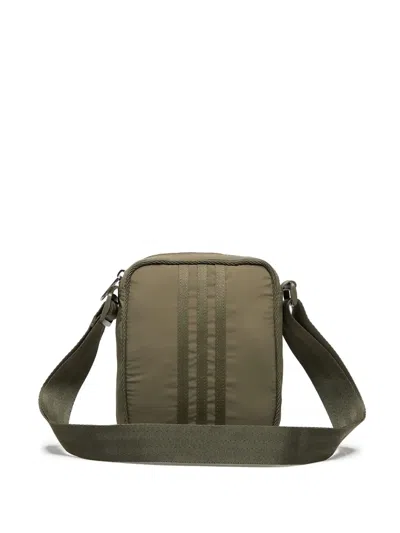 Adidas Originals Everyday Icons Embossed-logo Mini Bag In Green