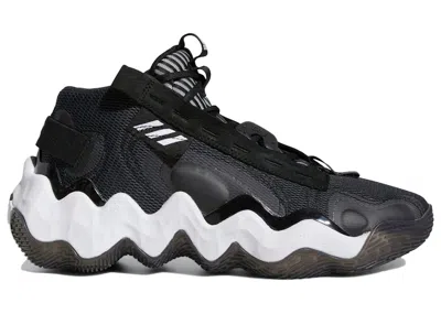 Pre-owned Adidas Originals Exhibit B Candace Parker Mid Core White (women's) Sneakers In Carbon/cloud White/core Black In Multi