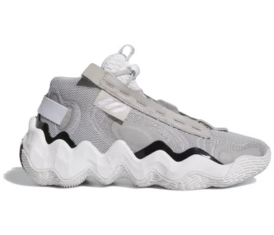 Pre-owned Adidas Originals Exhibit B Candace Parker Mid Grey Black White (women's) Sneakers In Grey Two/core Black/cloud White